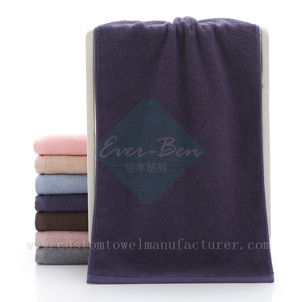 China Custom Cotton lightweight beach towel Factory Bulk custom Cotton Sport Towels Producer